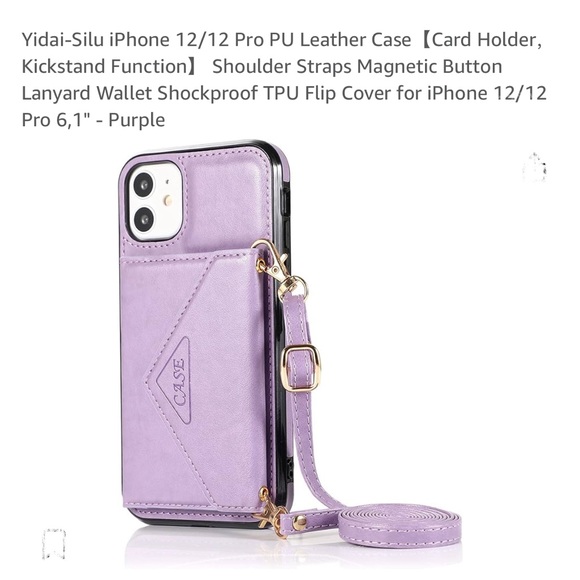 Crossbody Anti Drop Wallet  for iPhone 12/12 pro Case New - Picture 2 of 7